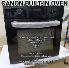 CANON BUILTIN OVEN IN ALMOST NEW CONDITION