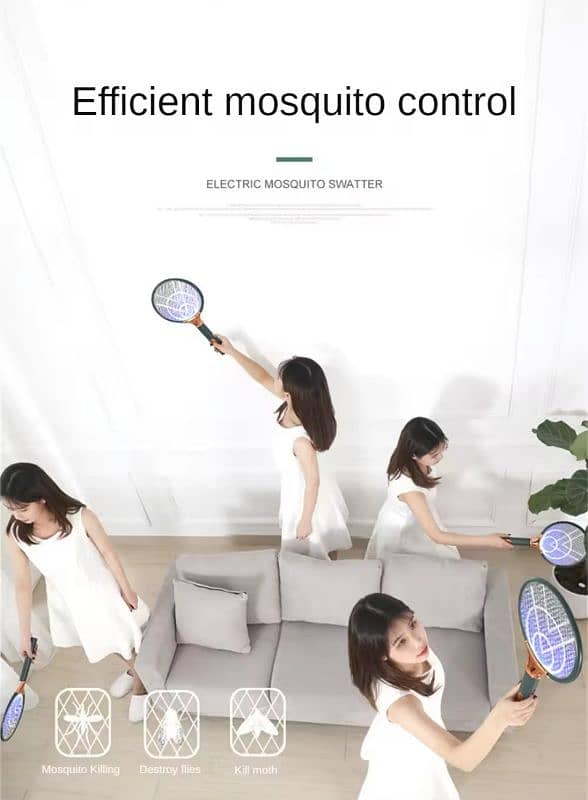 Rechargeable Electric Mosquito Racket - High Power Insect Killer 5