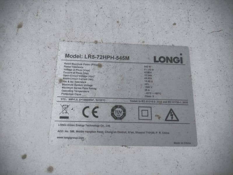 two longi solar panels 545w (hame jaldi bechna he) 0