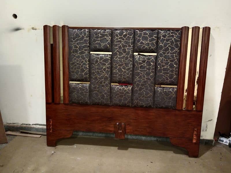 double bed set, king size bed set, sheesham wood bed set, furniture, 2