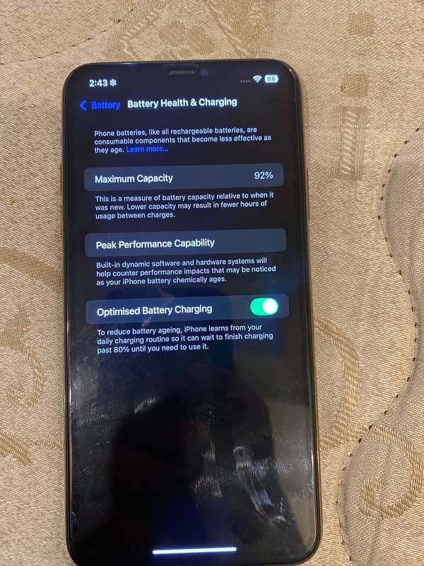 iphone 11pro max factory 256 gb with box 6