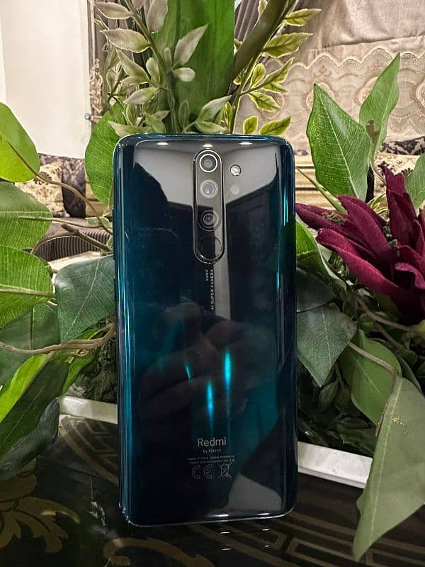 Redmi note 8 pro with cover and protector 3