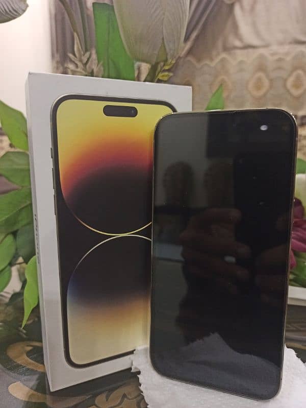 IPHONE 14 Pro Max with cover + back sheet + protector +PTA approved 0