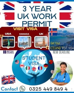 Uk work )+ study+(Visit visa to+ Uk+ Canada+ Usa+ iceland)granti ful