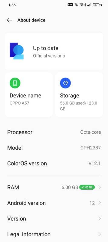 oppo A57 4