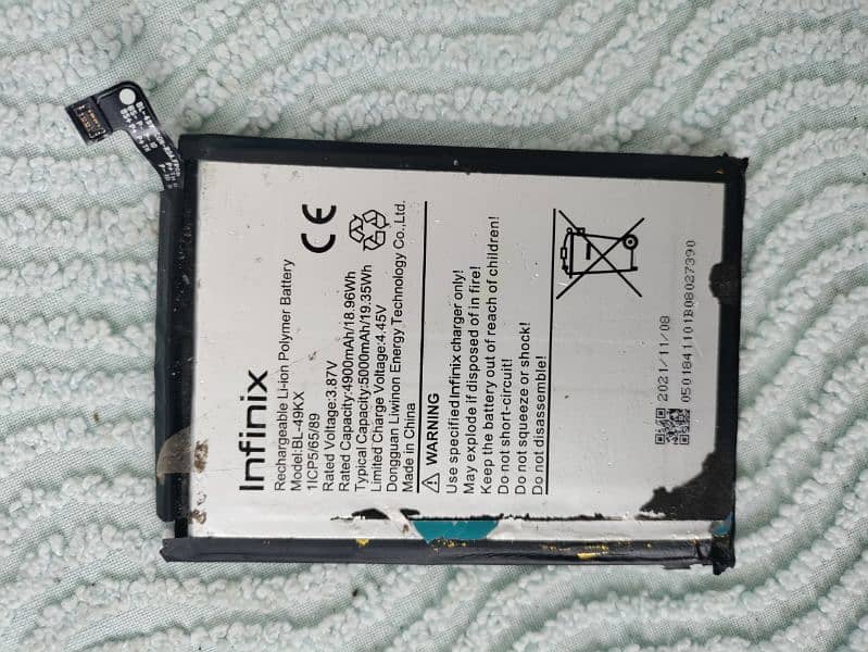 INFINIX NOTE 11 ORIGINAL BATTERY WITH CHECKING WARRANTY. 03122810637 0