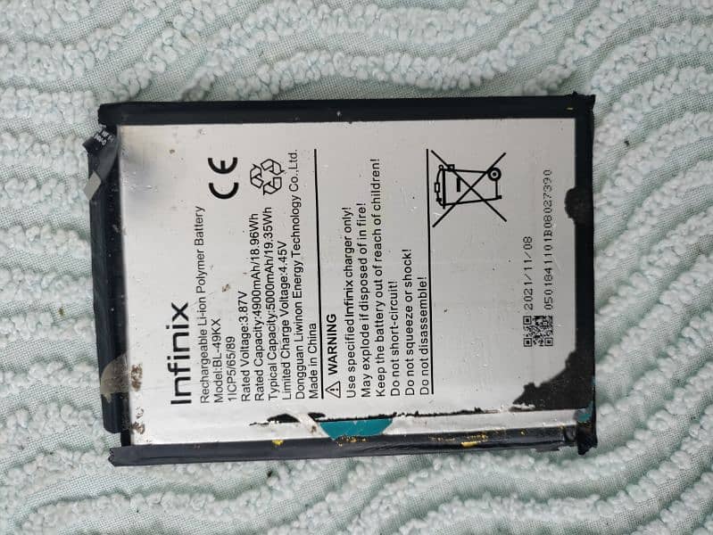 INFINIX NOTE 11 ORIGINAL BATTERY WITH CHECKING WARRANTY. 03122810637 2