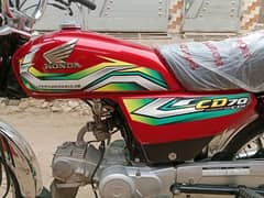 Honda CD 70 motorcycle for sale model 2023 /03456561380/03057210160