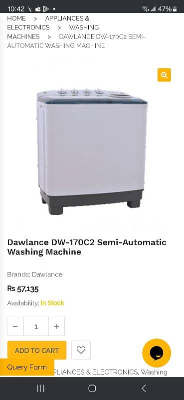 Dawlence DW 170 C2  Washing Machine 4