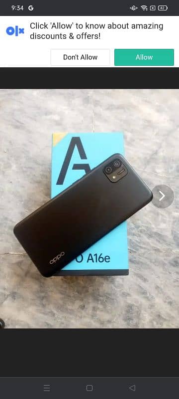 oppo A16E with box 1