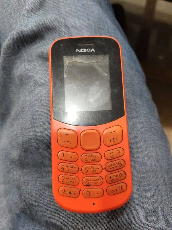 Nokia 130 original with charger and Dabba. memory card or camera b he 1