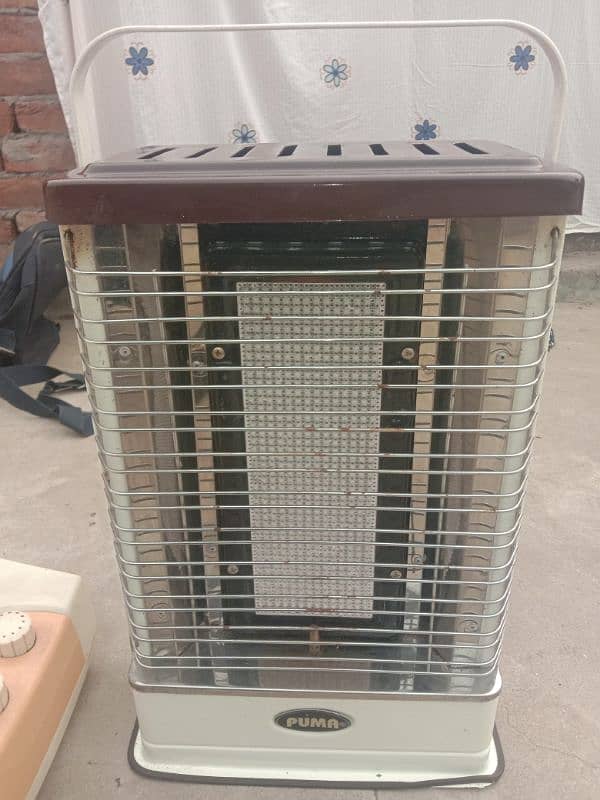 Gas heater + electric heater 4