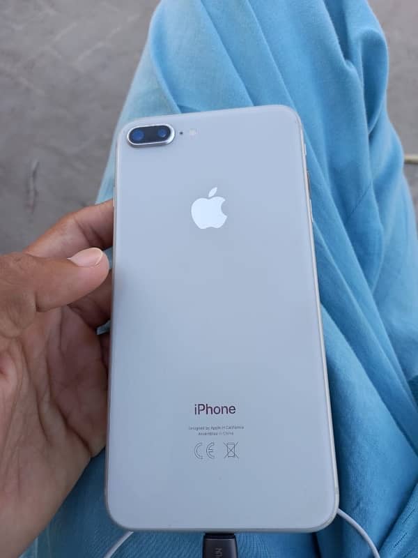 I phon 8 plus 64GB PTA approved  whats app 03428561668 2