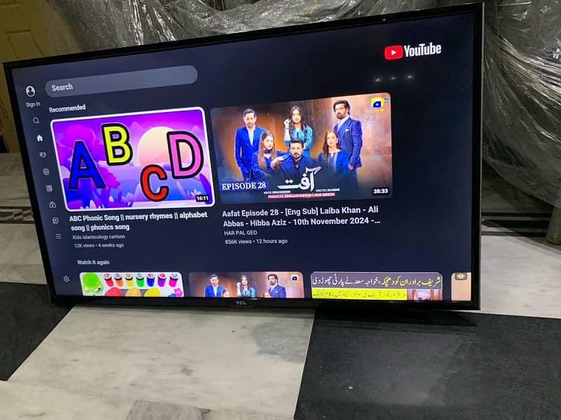 Tcl smart tv 43'' Neat condition no fault in it Using in home (call me 1