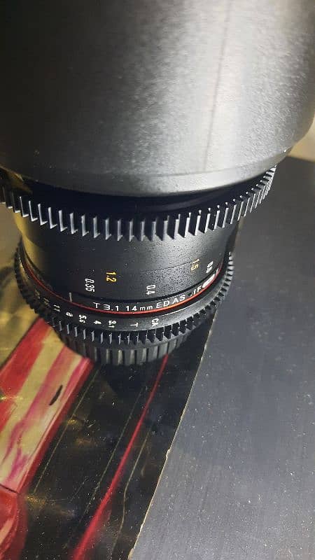 Samyang 14mm T3.1 (F2.8) wide lens for canon 1