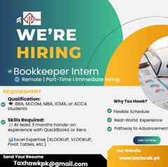 Bookkeeper Intern-Remote