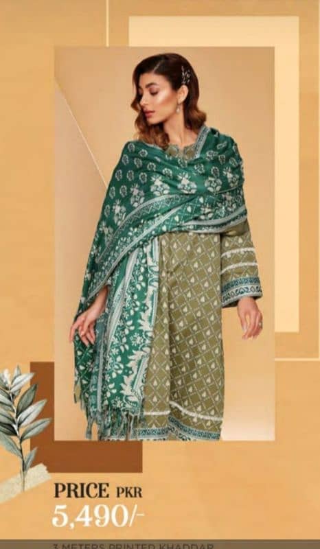 KHADDAR/NISHAT/3PC/LADIES SUIT/UNSTITCHED/LATEST COLLECTION 3