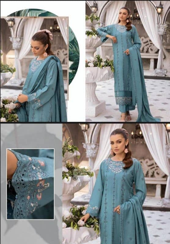 LADIES SUIT/UNSTITCHED/AN KAHI/SAFA NOOR/LATEST WINTER COLLECTION 1