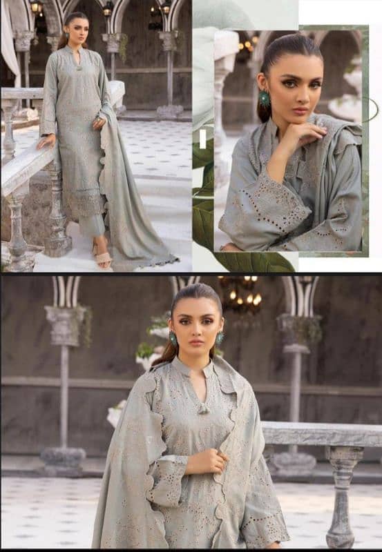 LADIES SUIT/UNSTITCHED/AN KAHI/SAFA NOOR/LATEST WINTER COLLECTION 3