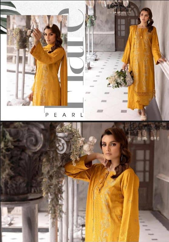 LADIES SUIT/UNSTITCHED/AN KAHI/SAFA NOOR/LATEST WINTER COLLECTION 7