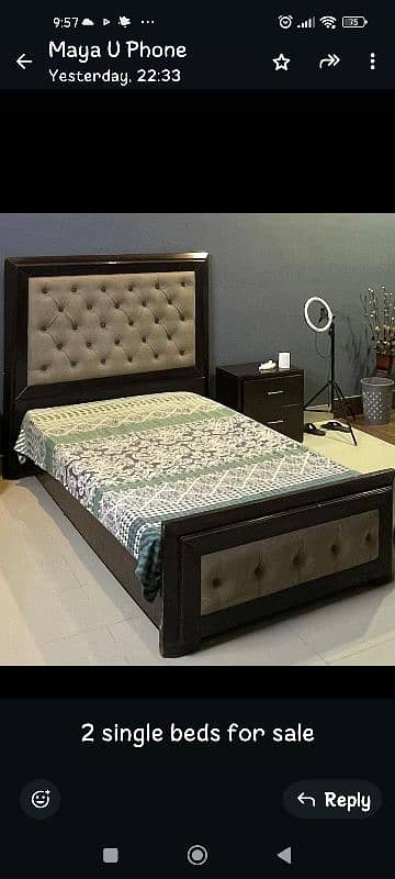 single bed 2with 2 side tables   set 0