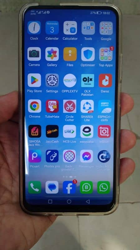 Huawei y9s 6/128 front camera fault only in Jaranwala 0