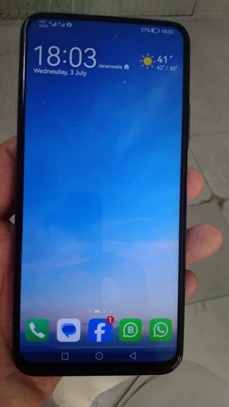 Huawei y9s 6/128 front camera fault only in Jaranwala 6