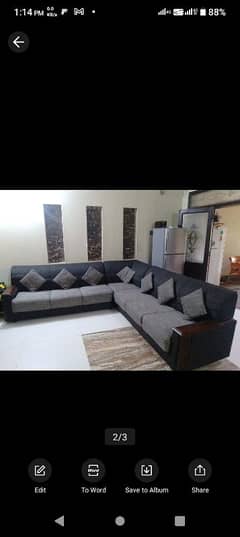 7 Seater L shaped Sofa