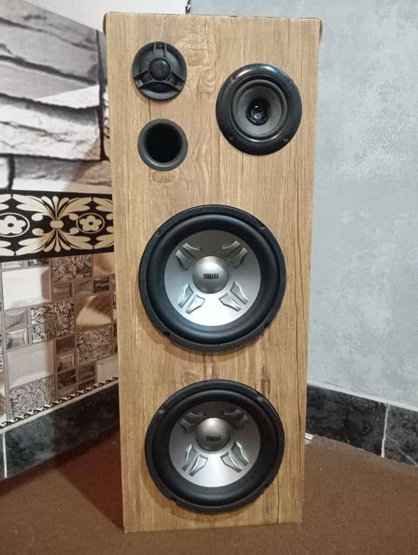 Yamaha 10 inches 4 set speakers with japani amp 0