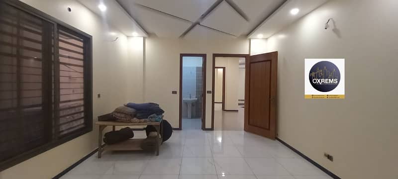 300 yards triple story Bungalow for sale Brand new, Leased, West open Gulshan-e-jamal 7