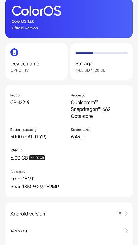 Oppo F19 Original condition 7