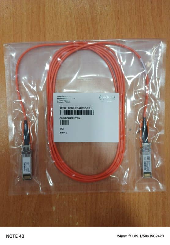 Avago SFP 10G 3 Metre DAC cable Fiber Optic Cable 1