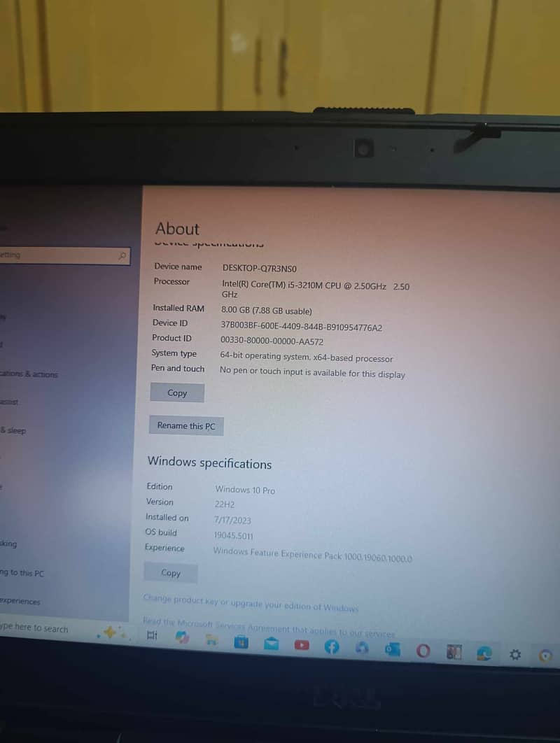 Dell laptop latitude e5430 8gb ram good condition mai hai 3