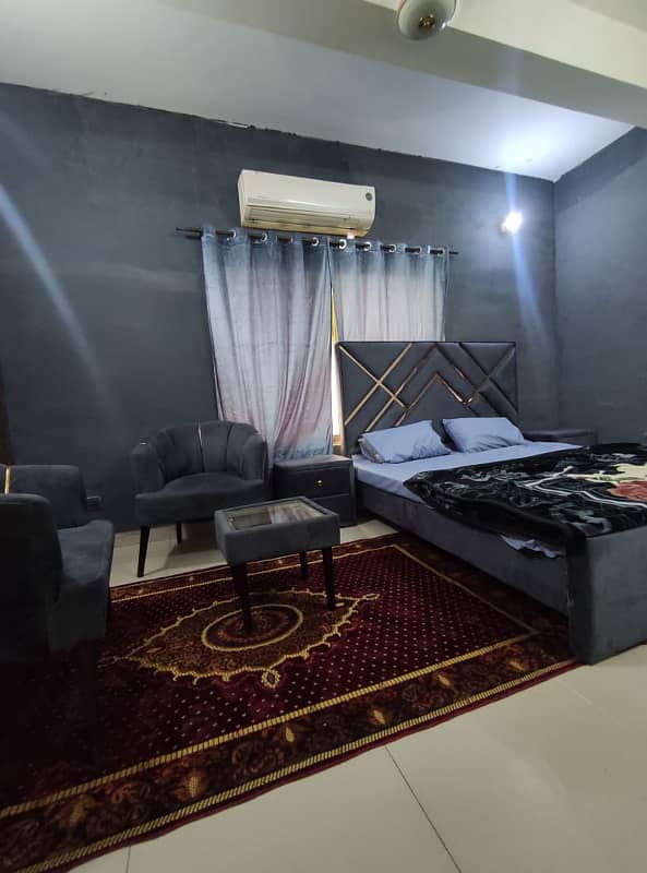 Per day flats studio full furniched apartment available for rent 5