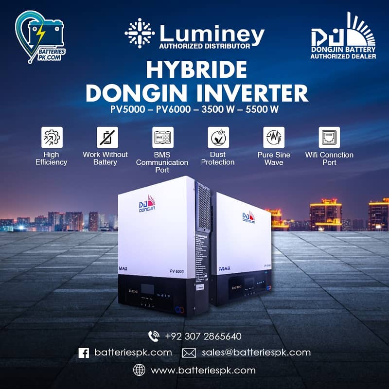 PV6000 Dongjin Hybrid Inverters (5.5KW) 48V (5 Years Warranty) 2