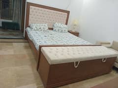 wooden bed set for sale