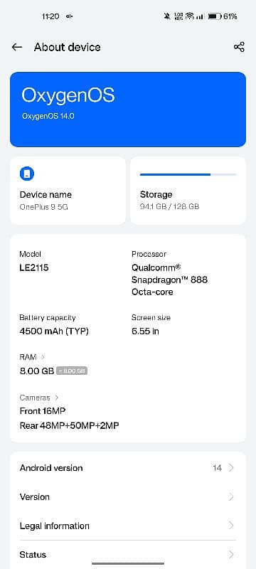 oneplus 9 with orignal 65watt charger 4