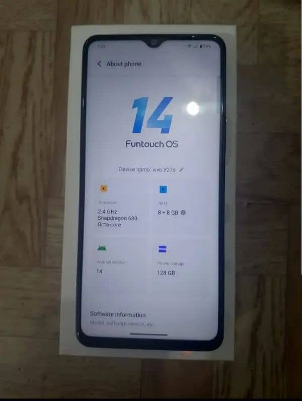 Vivo y27s 8+8gb 128gb /6 month warranty available 1