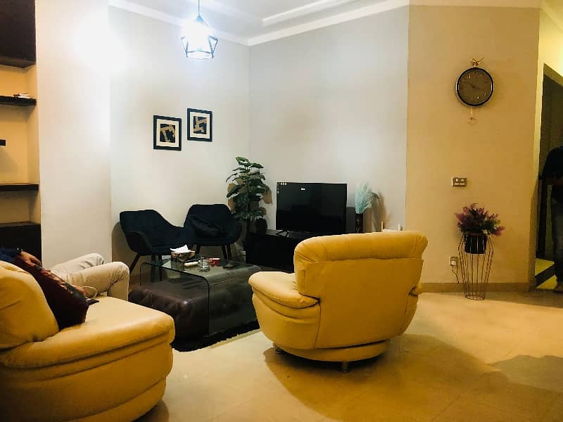 5 MARLA fully furnished BRAND NEW LUXURY APPOINTMENT DAILY BASIC 24 HOURS AVAILABLE FOR RENT IN DHA PHASE 8 EX PARK VIEW LAHORE.  daily basic 24 HOURS rent 16000 thousand with electricity bil. 9