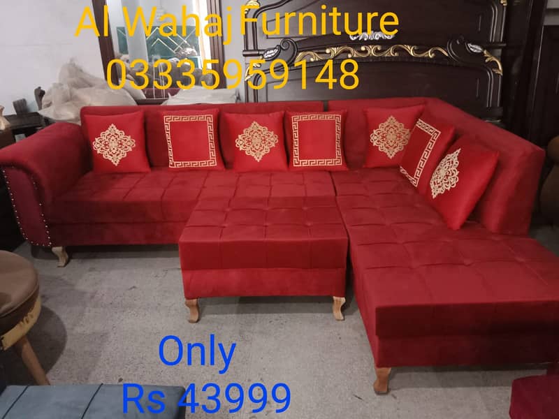 L Shape Sofa/Corner Sofa Set/Luxury Sofa Set/8 Seater L Sofa Set 2