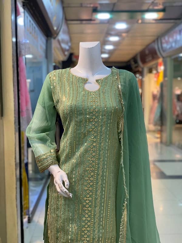 Party wear shafoon sitara suite 12