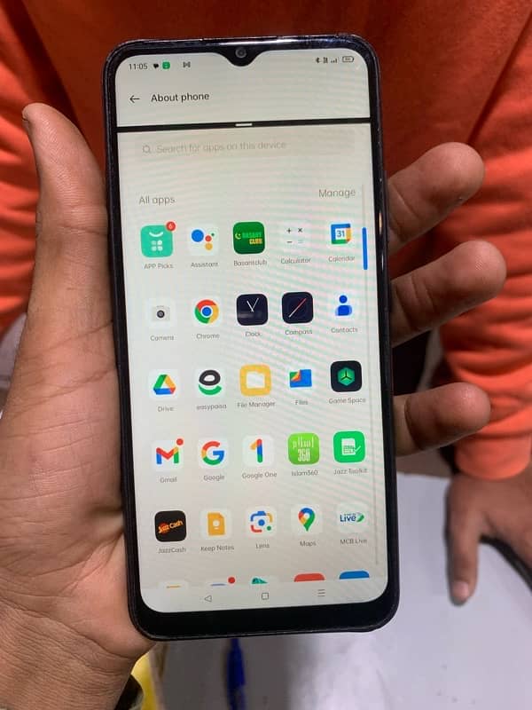 Realme c21 colour Grey 0