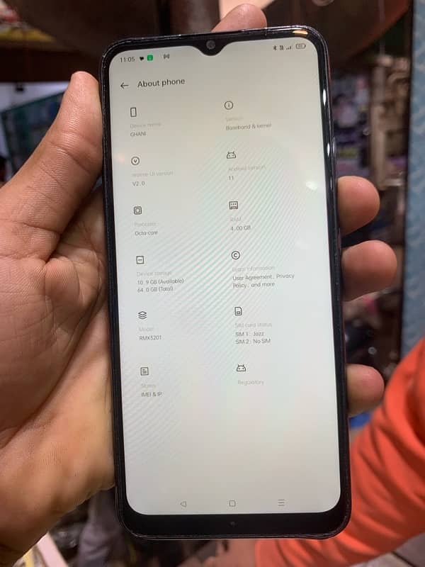 Realme c21 colour Grey 5