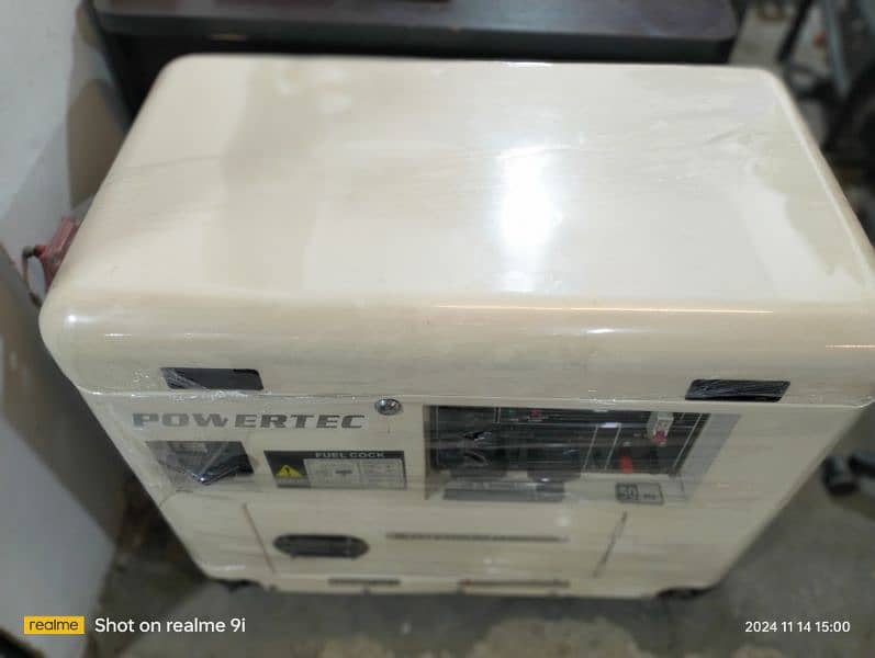 10kva sound prouf canopy generator new good condition set. 0