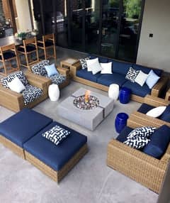 rattan furniture/rattan sofa/dining table/outdoor chair/cane sofa set