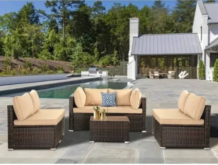 rattan furniture/rattan sofa/dining table/outdoor chair/cane sofa set 2