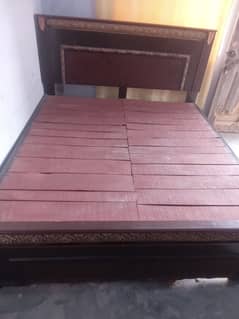 Wooden Double bed low price