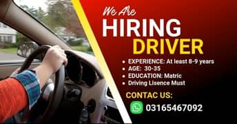 we hiring driver, for more information see description