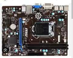 MSI H-81 p33 Motherboard with Processor and Ram 16gb