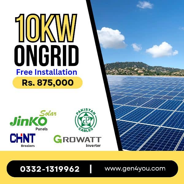 Ongrid / Hybrid Solar Systems with 30 years warranty Growatt, Nitrox 0